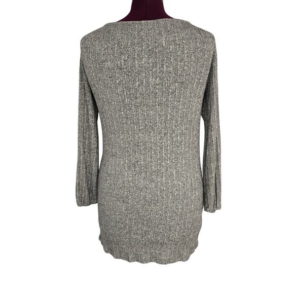 Women's Sadie & Sage Gray Lightweight Short Sweater Dress/Tunic | Size XS - Picture 2 of 10